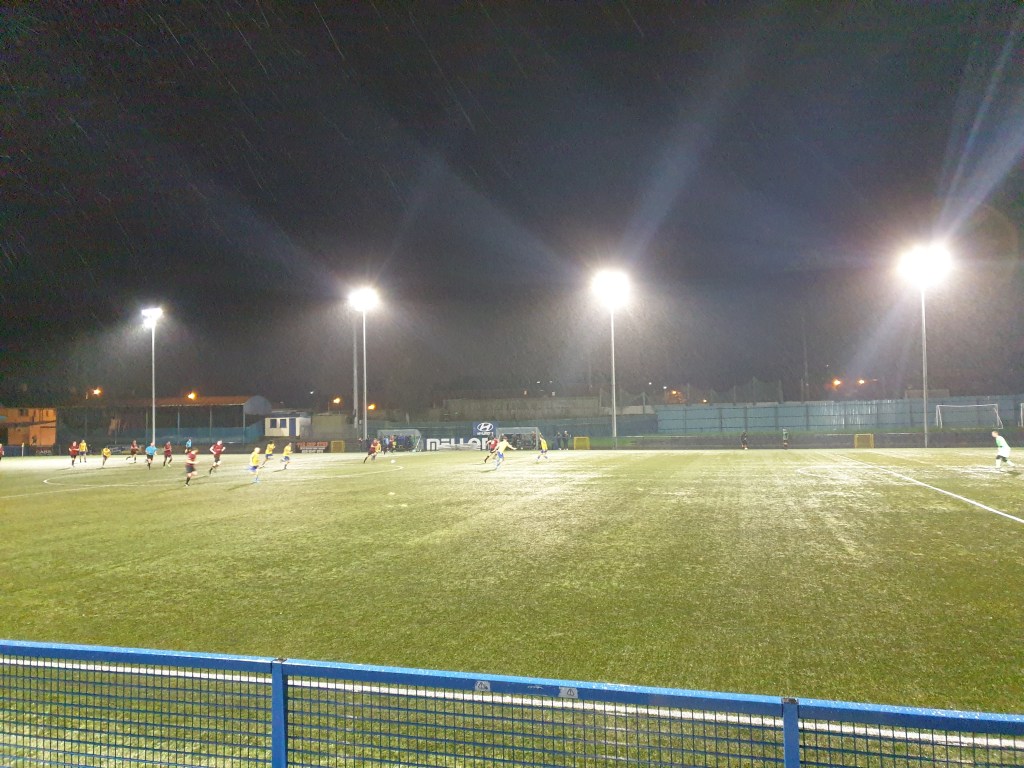 Bangor 2-0 PSNI: Ben and Adam lay down the law as downpour doesn’t&nbsp;distract
