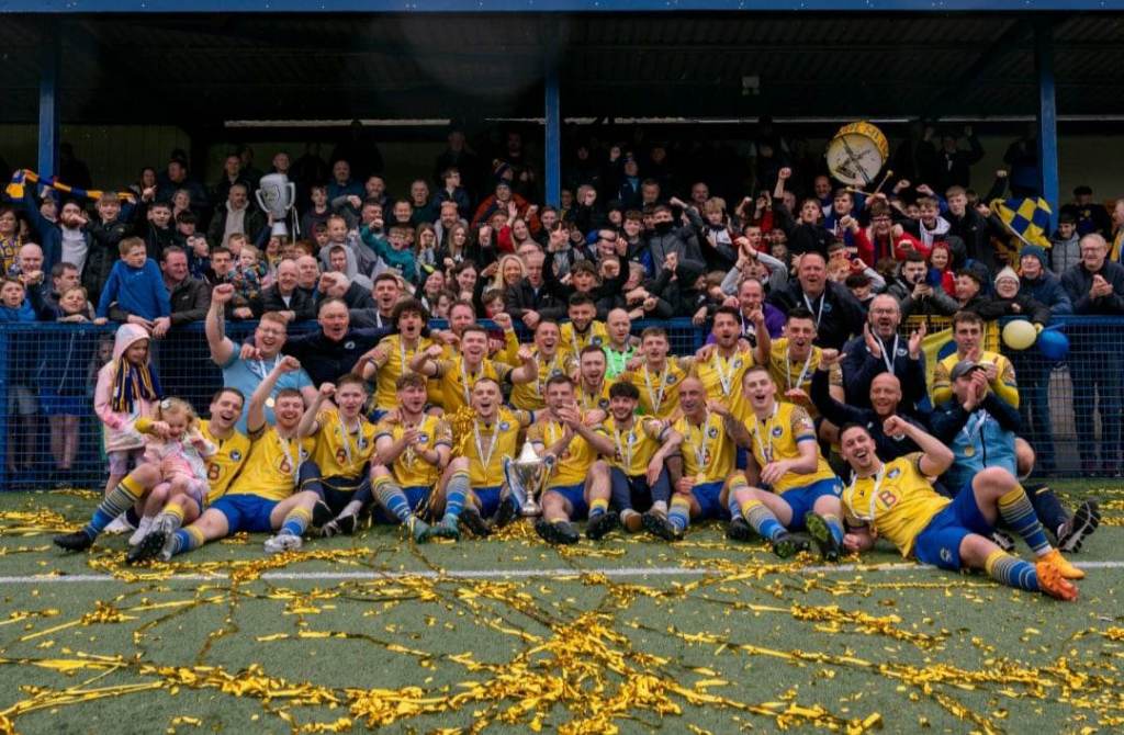 Bangor 1-1 Ballymacash Rangers: Honours even and happy scenes as Seasiders celebrate title&nbsp;coronation