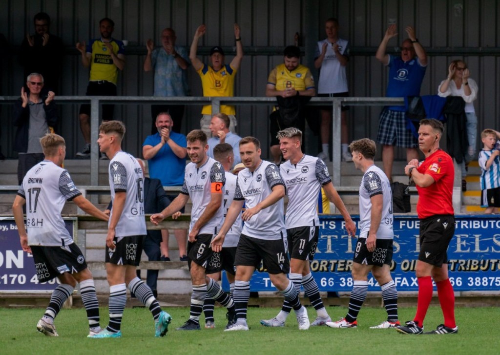 Ballinamallard United 0-3 Bangor: Seasiders have only Ben and done&nbsp;it